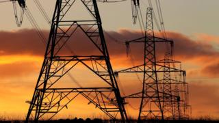 Electricity pylons