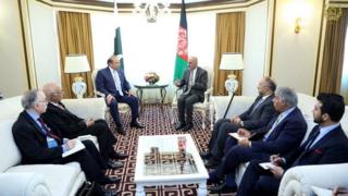 دیدار غنی و شریف