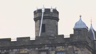 Broken flagpole