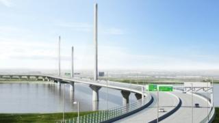 Artist's impression of Mersey Gateway bridge