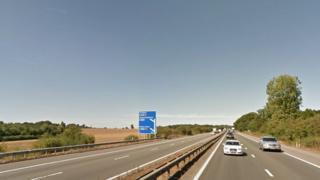 A1(M) northbound near junction 2