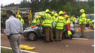 Damaged car