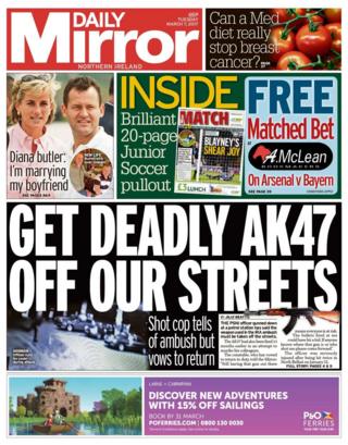 Daily Mirror front page