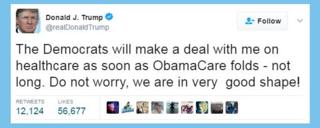 Tweet by Donald Trump