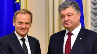 Дональд Туск і Петро Порошенко