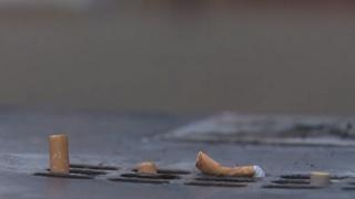 Cigarette butts