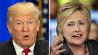 Donald Trump, Hillary Clinton, guns