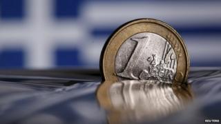 A one Euro coin is seen in this picture illustration taken in Rome, Italy