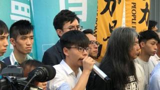香港眾志的領袖人物黃之鋒表示,香港的"一國兩制"已全消失。