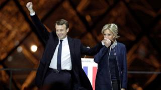 Emmanuel Macron a Brigitte Trogneux