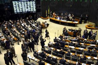 Votação no Congresso em Brasília