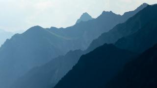 General alpine landscape impression (about 2000 meters over sea level) near alpine dairy Alpe Albona in the Vorarlberg mountain range of western Tyrol