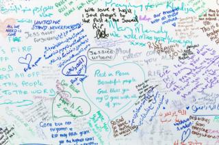 Wall of condolence