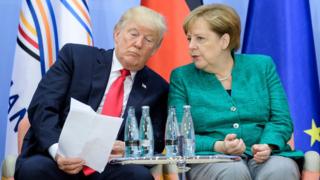 Трамп и Меркель
