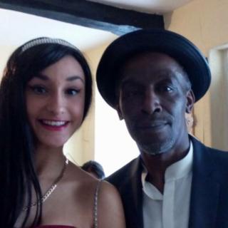 Whitfield Francis with his eldest daughter
