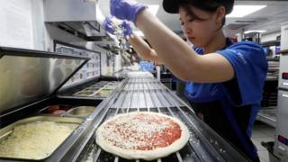 Domino's Pizza worker
