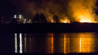 wild fire at dores