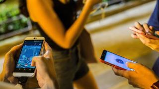 Jugadores de Pokémon Go