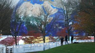 Installation at the COP23 climate conference in Bonn, Germany
