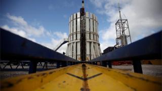 Fracking facility in Preston, Lancashire