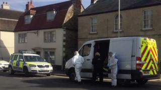 Police forensic investigators
