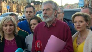 Dirigentes del Sinn Féin.