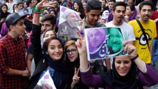 شادمانی هواداران روحانی