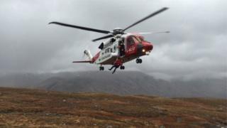 Coastguard helicopter