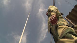 Wagah border pole