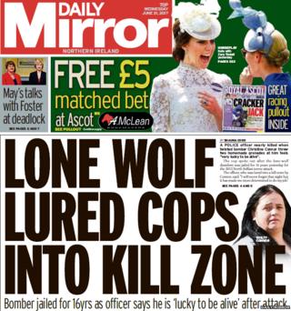 Daily Mirror front page