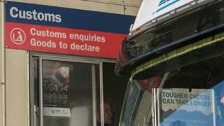 Customs sign