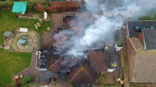 Fire scene