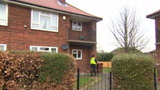 Scene of murder Lanshaw Crescent, Leeds