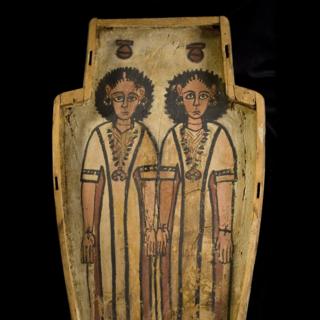 Double coffin from Thebes in Egypt