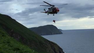 Helicopter rescue, Isle of Man