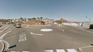 The junction of Preston Beach Road and Bowleaze Coveway in Weymouth