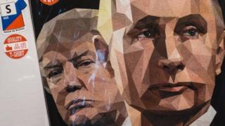 Футболка с Трампом и Путиным