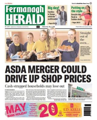 Front page of the Fermanagh Herald