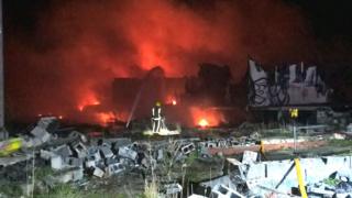 Fire in Thorpe Willoughby