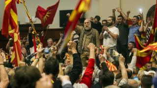 Захват парламента Македонии