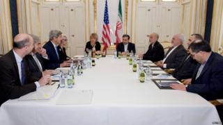 US and Iranian delegations hold bilateral talks in Vienna on 30 June 2015