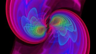 İki kara deliğin birleşmesiyle oluşan yerçekimsel dalgalanmaların bilgisayar simülasyonu