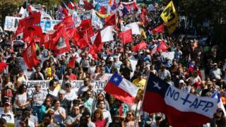 Marca contra las AFP en Valparaíso