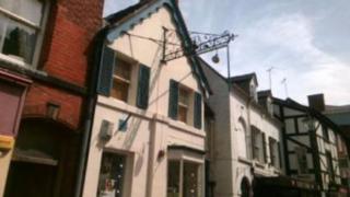 Shop where sign fell from