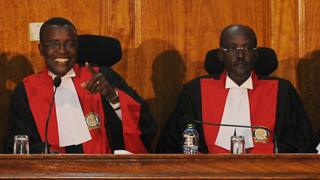 Jaji Mkuu David Maraga na Jaji Mohammed Ibrahim