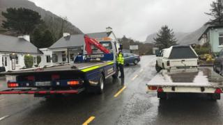 The road was closed following the accident in County Kerry