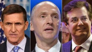 Michael Flynn, Carter Page na Paul Manafort a