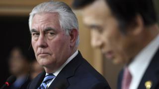 Rex Tillerson Güney Kore Dışişleri Bakanı Yun Byung-Se ile