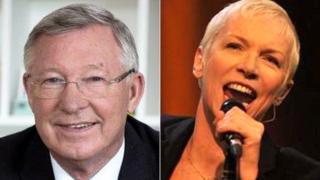 Sir Alex Ferguson and Annie Lennox