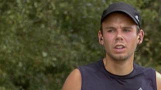 Andreas Lubitz , pictured competing in a half marathon